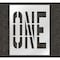 Rae Pavement Stencil, One, STL-108-73609 STL-108-73609 - alternate 1