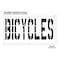 Rae Pavement Stencil, Bicycles, STL-108-73618 STL-108-73618 - alternate 2