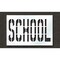Rae Pavement Stencil, School, STL-108-73623 STL-108-73623 - alternate 1