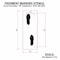 Rae Pavement Stencil, Foot Steps, STL-108-14814 STL-108-14814 - alternate 2