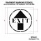 Rae Pavement Stencil, Exit With Arrow, STL-108-14805 STL-108-14805 - alternate 3