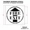Rae Pavement Stencil, Fire Exit, STL-108-14806 STL-108-14806 - alternate 3