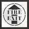 Rae Pavement Stencil, Fire Exit, STL-108-14806 STL-108-14806 - alternate 1