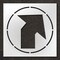 Rae Pavement Stencil, Angled Arrow, STL-108-14807 STL-108-14807 - alternate 1
