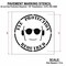 Rae Pavement Stencil, Message, Eye Protection Required, 42 in Character Height, Clear, 1 Pieces STL-108-14809 - alternate 3