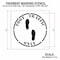 Rae Pavement Stencil, Foot Traffic Only, STL-108-14811 STL-108-14811 - alternate 2