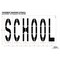 Rae Pavement Stencil, School, STL-108-74823 STL-108-74823 - alternate 3