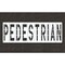 Rae Pavement Stencil, Pedestrian, STL-108-74825 STL-108-74825 - alternate 1