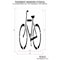 Rae Pavement Stencil, Symbol, Bike Lane - Mutcd, 40 in Character Height, Not Applicable Font, Clear STL-108-5100 - alternate 3