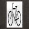 Rae Pavement Stencil, Symbol, Bike Lane - Mutcd, 40 in Character Height, Not Applicable Font, Clear STL-108-5100 - alternate 1