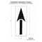 Rae Pavement Stencil, Symbol, Bike Lane Arrow, 24 in Character Height, Not Applicable Font, Clear STL-108-5110 - alternate 3