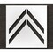 Rae Pavement Stencil, Symbol, Bike Lane Chevron, 40 in Character Height, Not Applicable Font, Clear STL-108-5120 - alternate 1