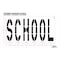 Rae Pavement Stencil, School, STL-108-79623 STL-108-79623 - alternate 2