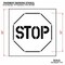 Rae Pavement Stencil, Stop, STL-108-13001 STL-108-13001 - alternate 3