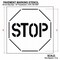 Rae Pavement Stencil, Stop, STL-108-16001 STL-108-16001 - alternate 2
