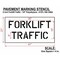 Rae Pavement Stencil, Forklift Traffic, STL-108-10602 STL-108-10602 - alternate 3