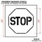 Rae Pavement Stencil, Stop, STL-108-12401 STL-108-12401 - alternate 2
