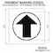 Rae Pavement Stencil, Straight Arrow, STL-108-12408 STL-108-12408 - alternate 3