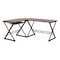 Flash Furniture L Shaped Desk Office Desk, 50" D X 29-3/4" H, 87" W X Laminate, Teakwood NAN-WK-109-GG - alternate 1