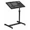 Flash Furniture Adjustable Height Steel Mobile Computer Desk Adjustable-Height Computer Stand, 17 1/2 in D X Black NAN-JG-06B-BK-GG - alternate 1