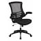 Flash Furniture Mesh Task Chair, 20 3/4-, Padded Flip-up, Back, Seat, Frame: Black BL-X-5M-BK-GG - alternate 1