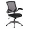 Flash Furniture Mesh Task Chair, 21-, Padded Flip-up, Back, Seat: Black; Frame: Gray BL-ZP-8805-BK-GG - alternate 1