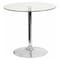 Flash Furniture Round Cafe Table, 31.5" W, 31.5" L, 29" H, Glass Top, Clear CH-7-GG - alternate 1