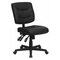 Flash Furniture Leather Task Chair, 22 1/4-, No Arm, Back, Seat, Frame: Black GO-1574-BK-GG - alternate 1