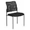 Flash Furniture Contemporary Side Chair, Black Seat, Black Back, 19.75 W 24" L 34.75 H, Fixed, Mesh Seat GO-515-2-GG - alternate 1