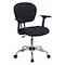 Flash Furniture Mesh Task Chair, 21-, Adjustable, Back, Seat, Frame: Gray H-2376-F-GY-ARMS-GG - alternate 1