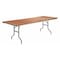 Flash Furniture Rectangle Folding Table, 36" W, 96" L, 30" H, Wood Top, Wood Grain XA-3696-P-GG - alternate 1