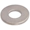 Zoro Select Flat Washer, For Screw Size #8 , Titanium Plain Finish, 5 PK WAS406#8 - alternate 2