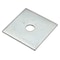 Zoro Select Square Washer, Fits Bolt Size 3/8 in , Low Carbon Steel Zinc Plated Finish Z8927-ZN - alternate 1