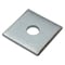 Zoro Select Square Washer, Fits Bolt Size 1/2 in , Low Carbon Steel Zinc Plated Finish Z8937-ZN - alternate 1