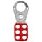 Master Lock Lockout Tagout Hasp with Vinyl-Coated Handle, 1 in Jaw Clearance, Steel, Red 420 - alternate 1