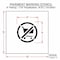 Rae Pavement Stencil, Symbol, Parking Lot Symbols, 8 in Character Height, Not Applicable Font, White STL-116-50837 - alternate 2