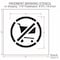 Rae Pavement Stencil, Symbol, Parking Lot Symbols, 18 in Character Height, Not Applicable Font, White STL-116-51837 - alternate 3
