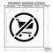 Rae Pavement Stencil, Symbol, Parking Lot Symbols, 24 in Character Height, White, 1 Pieces STL-116-52437 - alternate 2