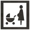 Rae Pavement Stencil, Symbol, Parking Lot Symbols, 36 in Character Height, White, 1 Pieces STL-116-53638 - alternate 1
