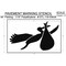 Rae Pavement Stencil, Symbol, Parking Lot Symbols, 56 in Character Height, Not Applicable Font, White STL-116-55639 - alternate 2