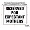 Rae Pavement Stencil, Message, Parking Lot Symbols, 41 in Character Height, Highway Gothic Font, White STL-116-50840 - alternate 3