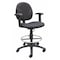 Boss B1691 Drafting Chair, Black Seat, Black Back, 25" W 25" L 49-1/2" H, Adjustable, Fabric Seat B1691-BK - alternate 1