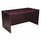 Boss 66" W Office Desk, Mahogany N102-M - alternate 1