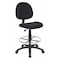 Boss B1615 Drafting Chair, Black Seat, Black Back, 25" W 25" L 49-1/2" H, Armless, Fabric Seat B1615-BK - alternate 1