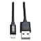Tripp Lite Charge Cable, Apple Lightning, Black, 10ft M100-010-BK - alternate 1