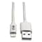 Tripp Lite Charge Cable, Apple Lightning, White, 10ft M100-010-WH - alternate 1