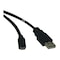 Tripp Lite USB 2.0 Cable, Hi-Speed A, Micro B, M/M, 3ft U050-003 - alternate 1