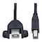 Tripp Lite USB 2.0 Cable, Hi-Speed, B, panel B, M/F, 1ft U025-001-PM - alternate 1