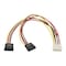 Tripp Lite Serial ATA Cable, 4 Pin, 2x14Pin, 12" P946-12N-2P15 - alternate 1