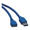 Tripp Lite USB 3.0 Cable, SuperSpeed, A, Micro-B, 10ft U326-010 - alternate 1